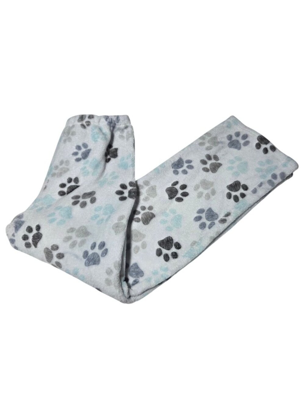 Fashion By Mirabeau Fleece Pajama Pants Size Large Paw Print Pattern Lounge Wear